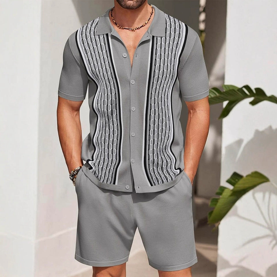Tango Men's Suit | Knitted Fabric, Regular Fit, Monochromatic Design 2