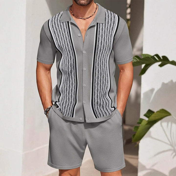 Tango Men's Suit | Knitted Fabric, Regular Fit, Monochromatic Design 2