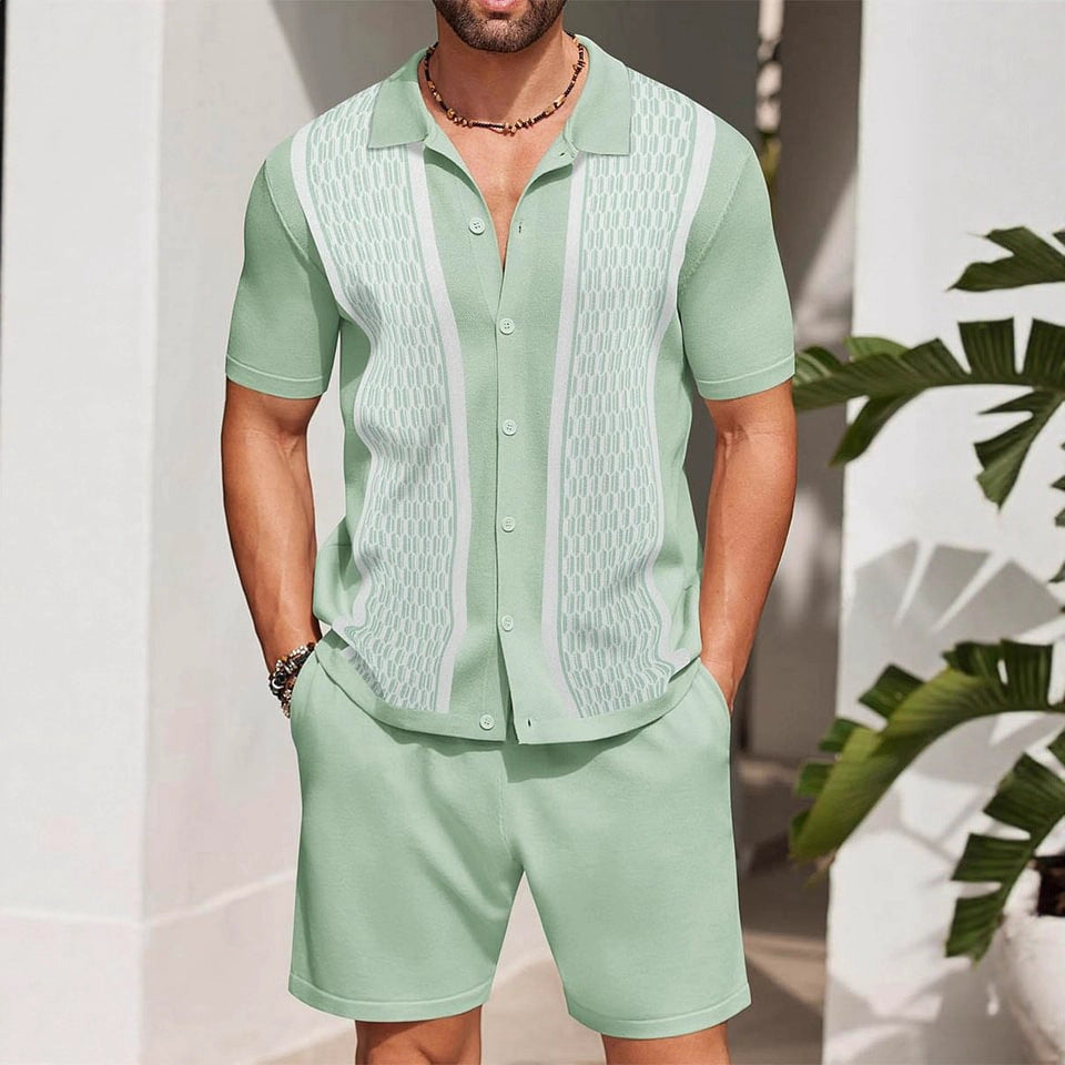 Tango Men's Suit | Knitted Fabric, Regular Fit, Monochromatic Design 3