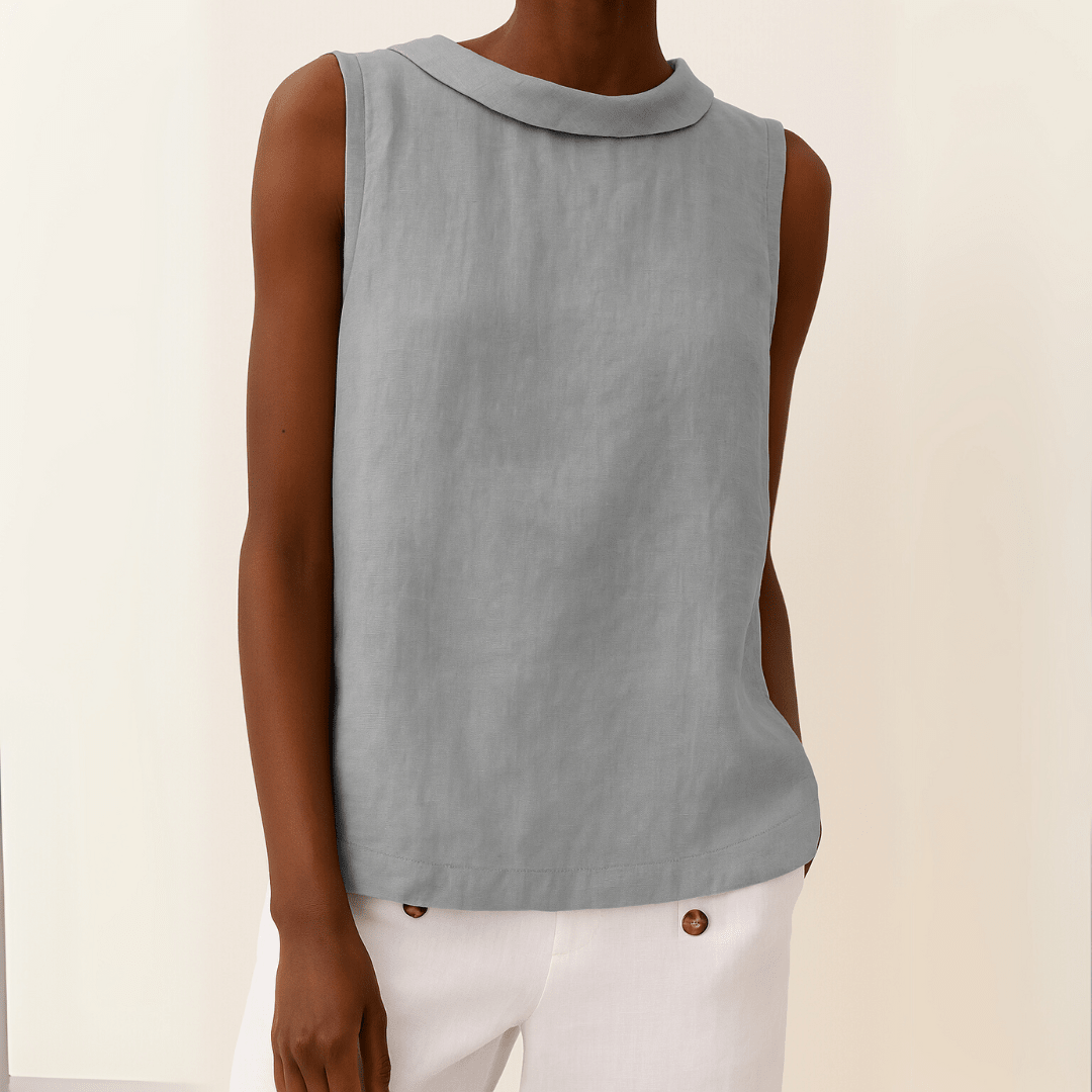 Tara Women's Sleeveless Top | Soft Fabric, Turtleneck Design 0