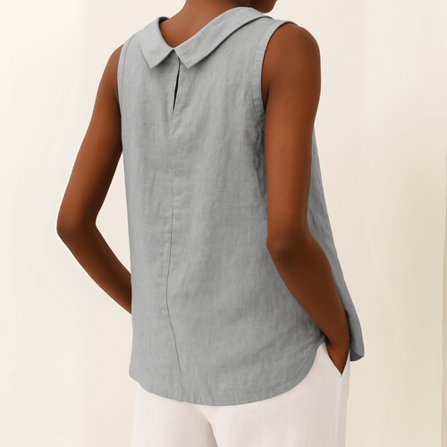 Tara Women's Sleeveless Top | Soft Fabric, Turtleneck Design 1