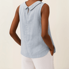 Tara Women's Sleeveless Top | Soft Fabric, Turtleneck Design 4