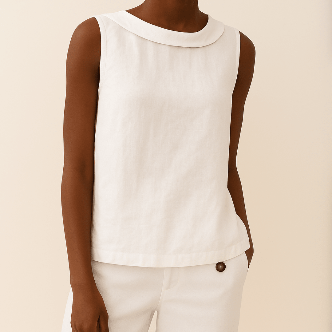 Tara Women's Sleeveless Top | Soft Fabric, Turtleneck Design 5