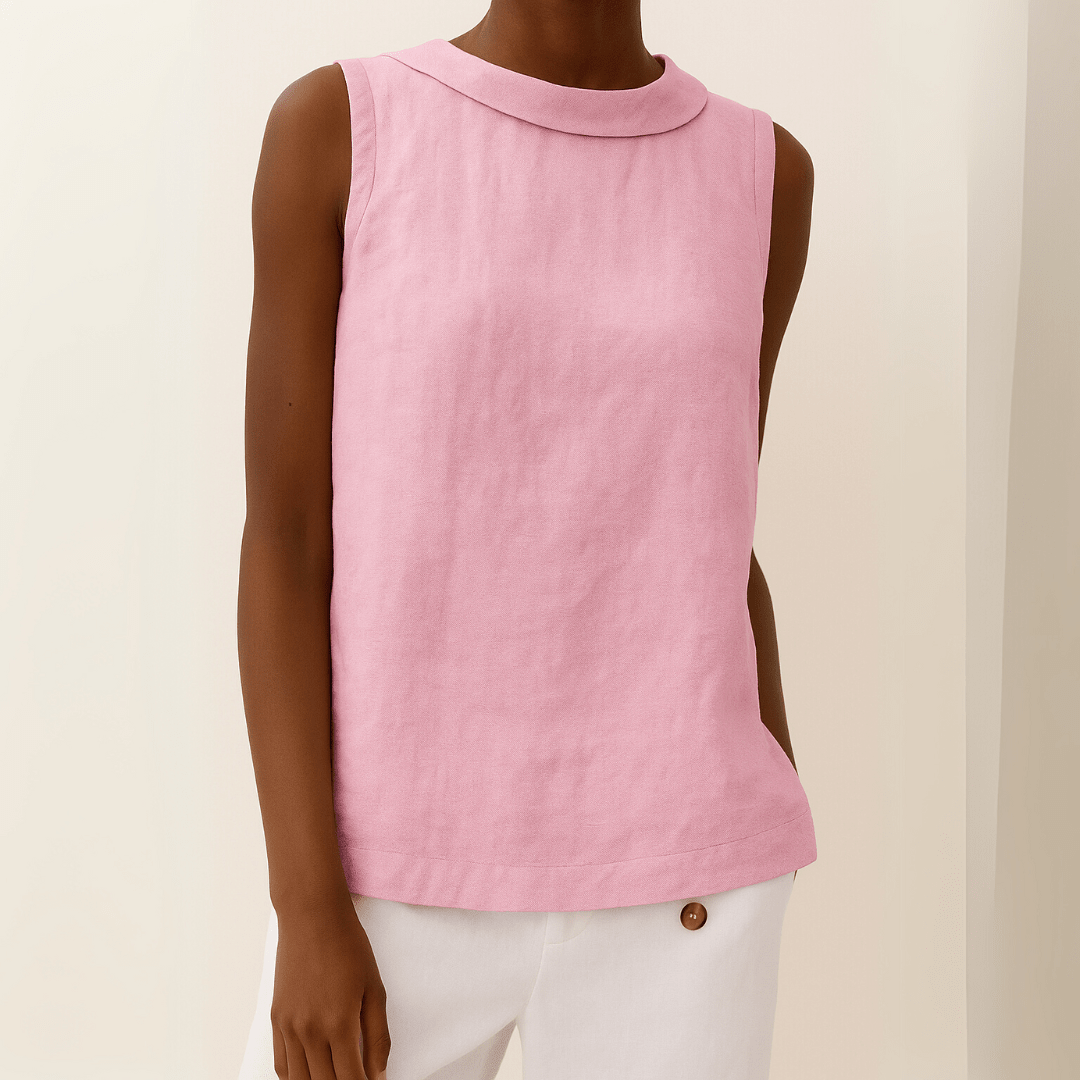 Tara Women's Sleeveless Top | Soft Fabric, Turtleneck Design 6