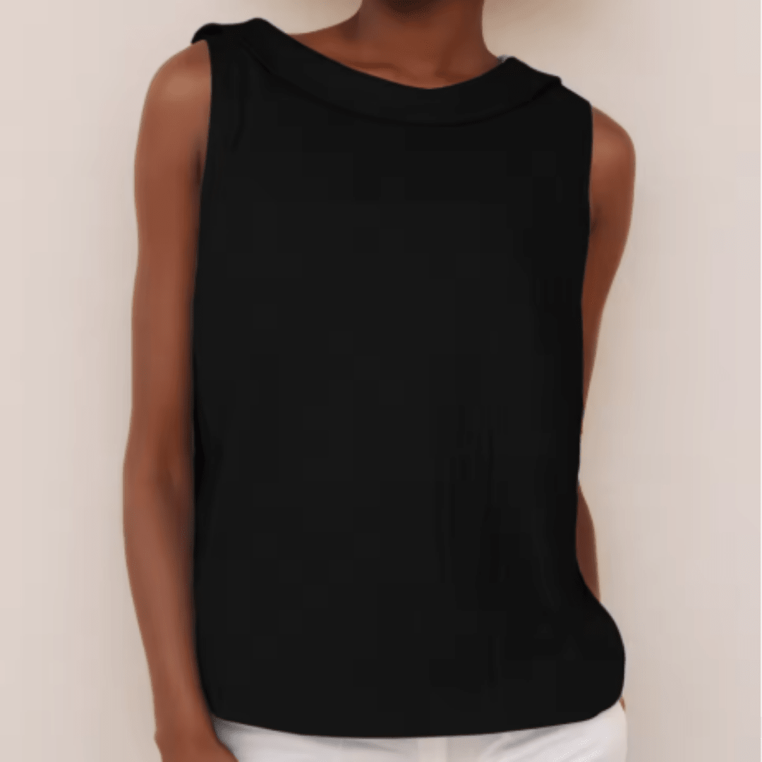 Tara Women's Sleeveless Top | Soft Fabric, Turtleneck Design 7
