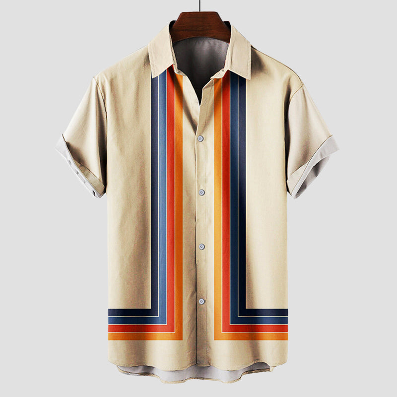 Teddy Retro Shirt | Cotton, Short Sleeves, Relaxed Fit 0
