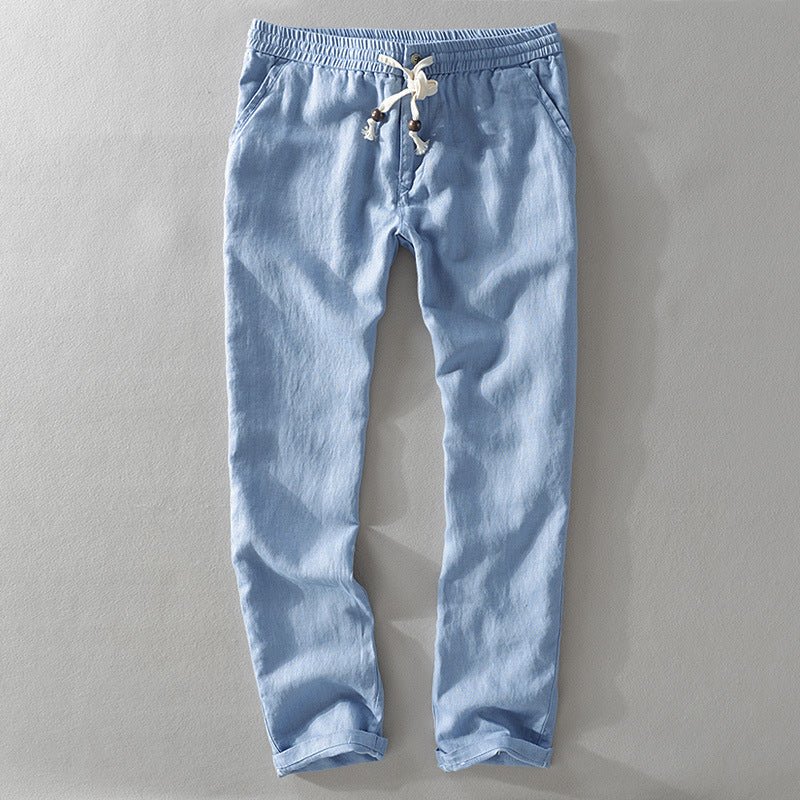 Teddy Women's Pants | Lightweight Linen Blend, Elastic Waist 3