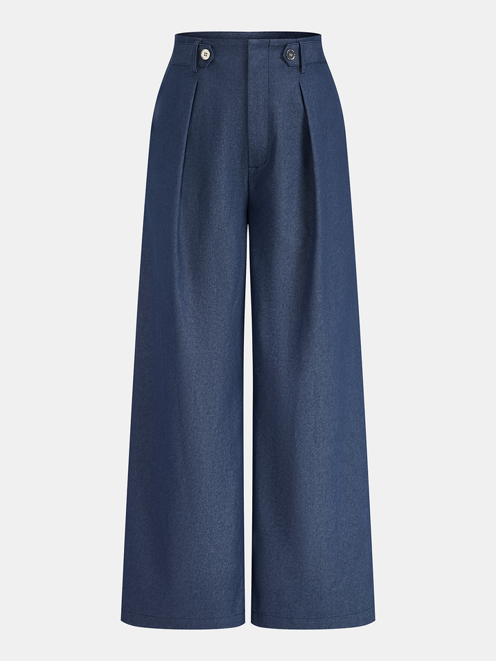 Tina Blouse Pants Set | Cotton Blend, Regular Fit, Tie-Neck Detail 5
