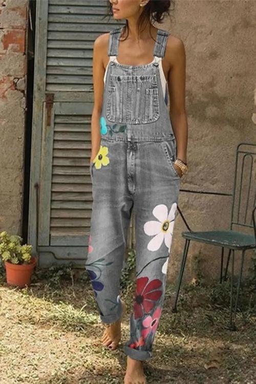 Tracy Denim Overalls for Women | Adjustable Straps, Ankle-Length Jean Dungarees 0