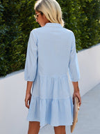Lightweight and flowing Tula checkered dress for women, perfect for summer outings with a stylish pattern and comfortable fit. - 3