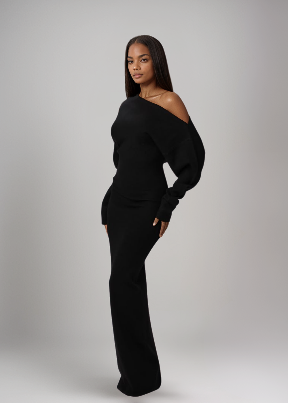 Rosa | Strapless Maxi Knit Dress