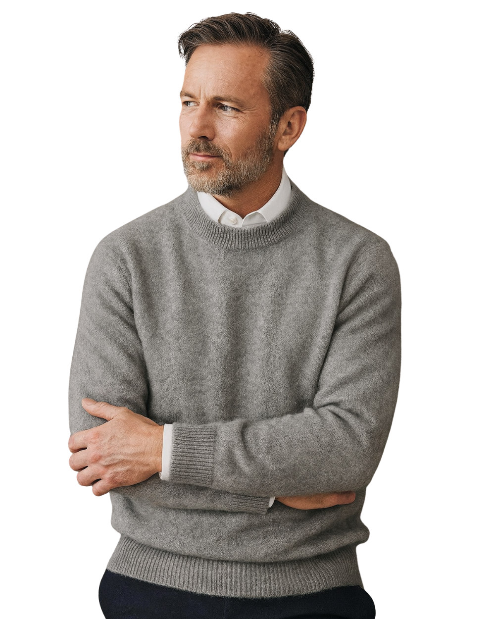Talon Men's Sweater | Elegant Cashmere Blend, Tailored Fit - 1