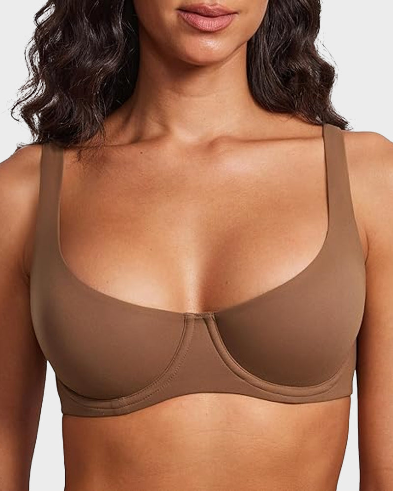 Uplift Balconette Bra | Seamless, Underwire Support, Lightweight Stretch Fabric 0