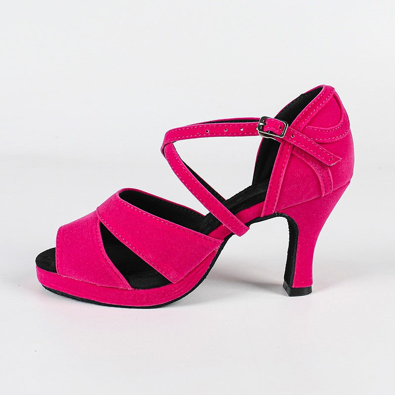 Vela Dance Heels | Customized Velvet, Slip-On 7