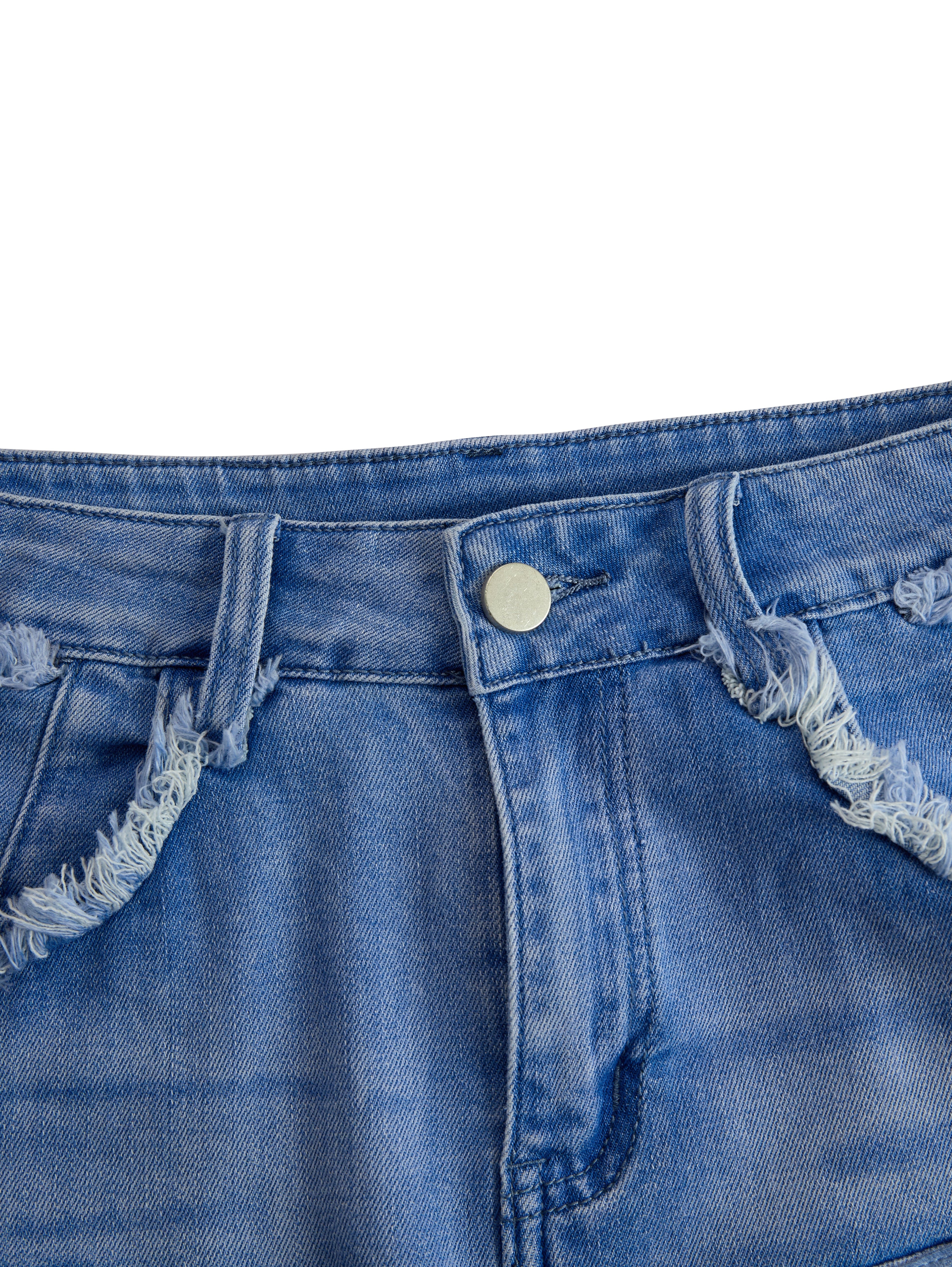 Vera Denim Culottes | High-Waist, Tassel Detail, Slim Fit 7