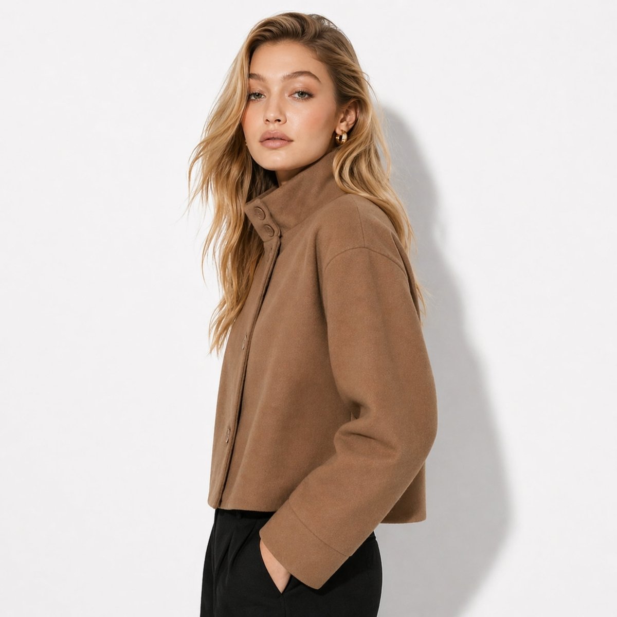 Virellea Jacket | Soft Wool-Blend, Boxy Silhouette 6