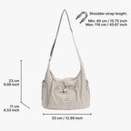 Nava Crossbody Bag for Women featuring a stylish checkered design made of durable nylon and polyester. - 29