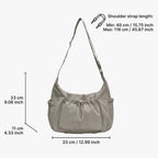 Nava Crossbody Bag for Women featuring a stylish checkered design made of durable nylon and polyester. - 17