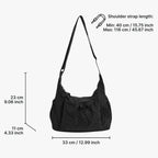 Nava Crossbody Bag for Women featuring a stylish checkered design made of durable nylon and polyester. - 16
