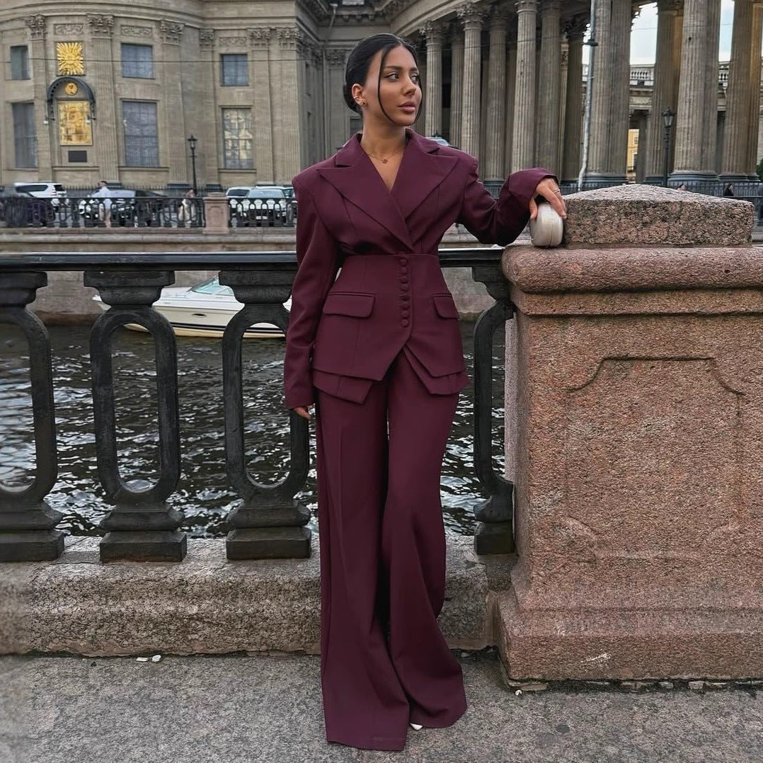 Wanda Women's Suit | Tailored Blazer, Wide-Leg Trousers 1