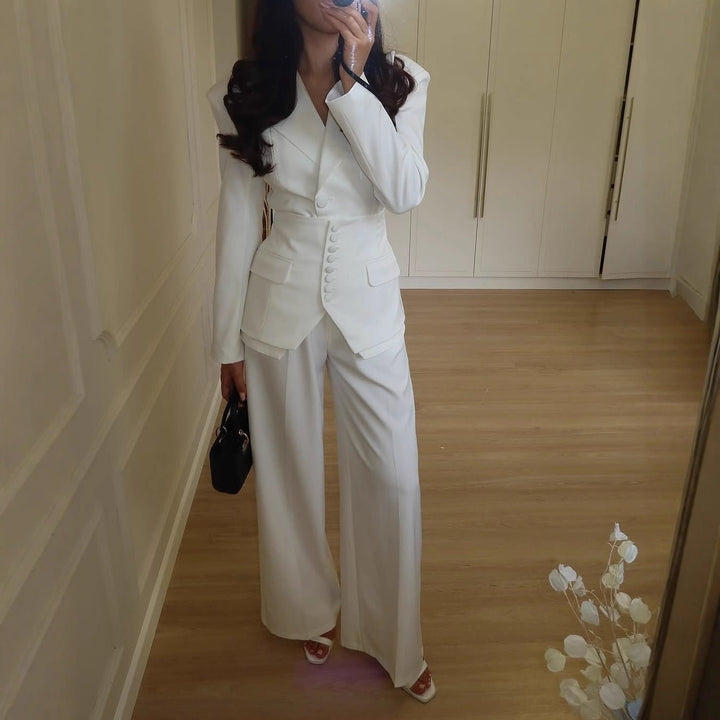 Wanda Women's Suit | Tailored Blazer, Wide-Leg Trousers 2