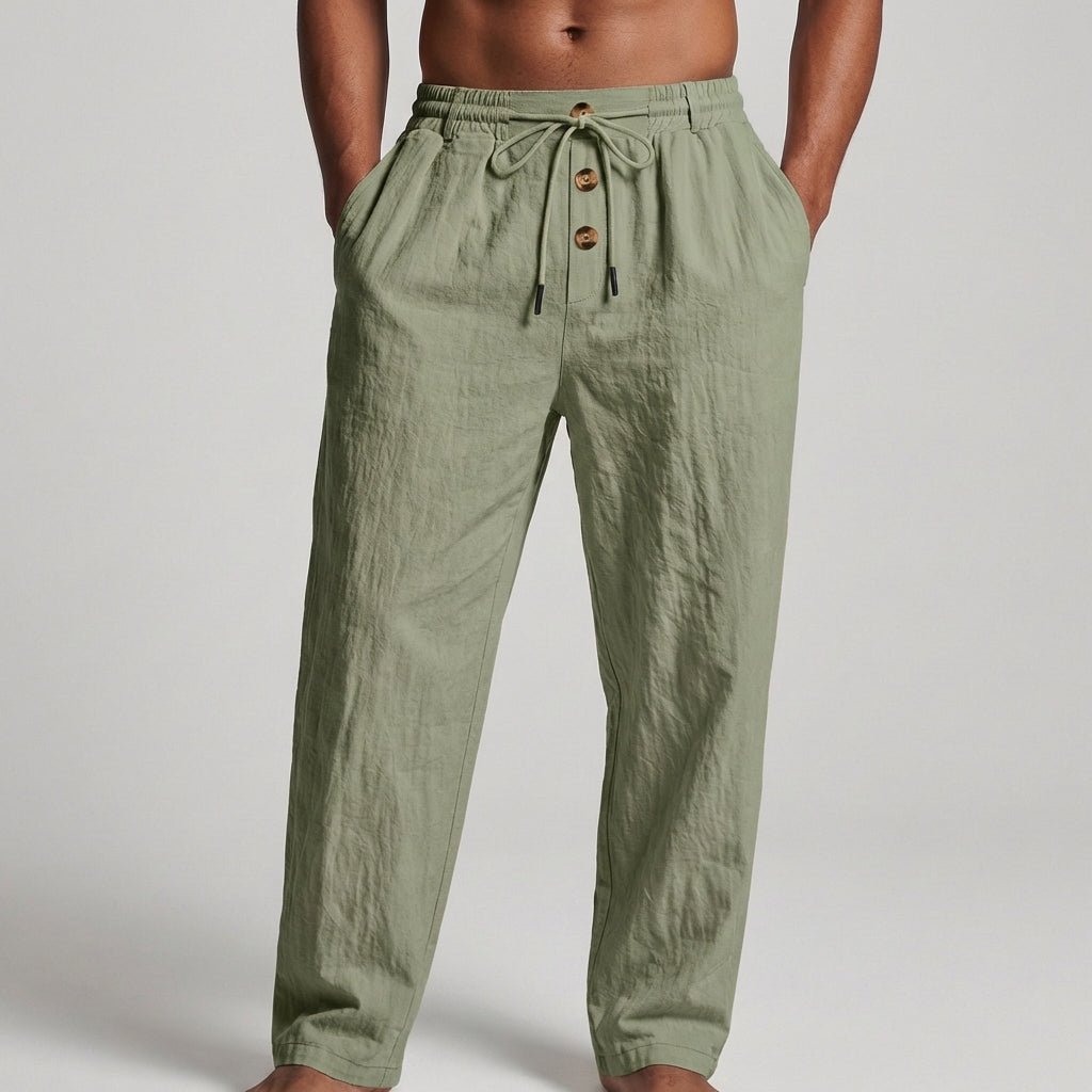 Wanderlust Linen Pants | Textured Wide-Leg Design, Comfortable Drawstring Waist 2