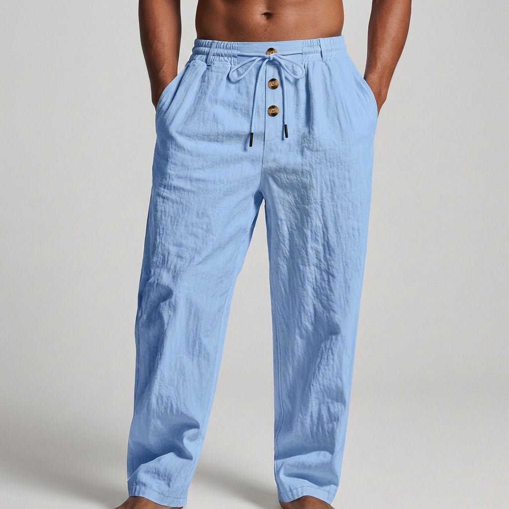Wanderlust Linen Pants | Textured Wide-Leg Design, Comfortable Drawstring Waist 3