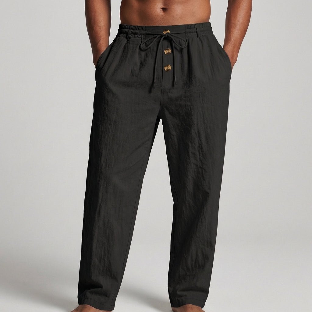 Wanderlust Linen Pants | Textured Wide-Leg Design, Comfortable Drawstring Waist 4