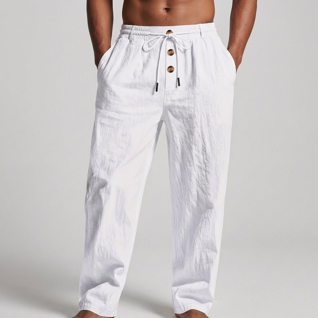 Wanderlust Linen Pants | Textured Wide-Leg Design, Comfortable Drawstring Waist 5