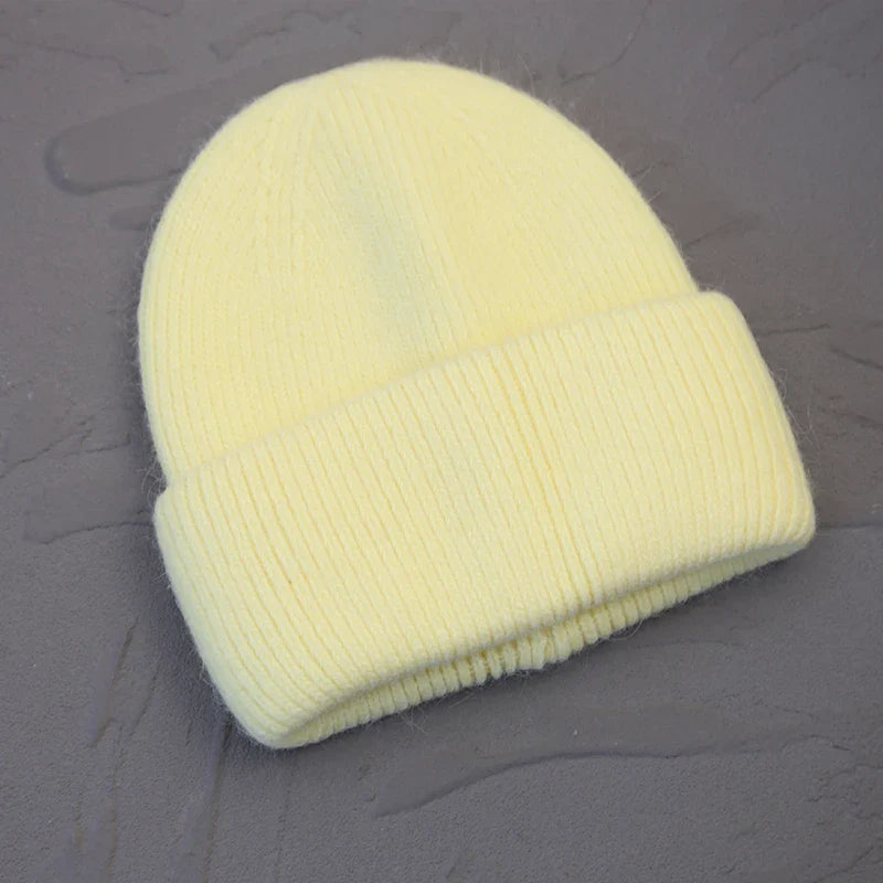 Warm knitted hat for women