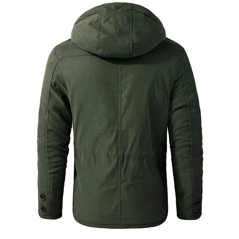 Waver Mens Parka Jacket featuring a fleece lining and windproof design, perfect for winter outdoor activities. - 6