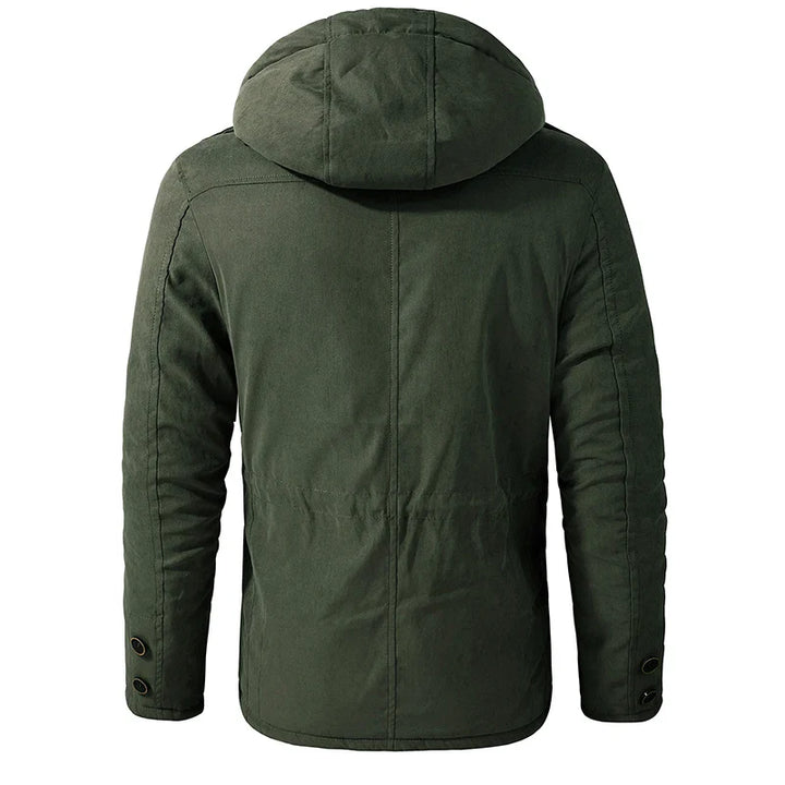 Waver Mens Parka Jacket featuring a fleece lining and windproof design, perfect for winter outdoor activities. - 6