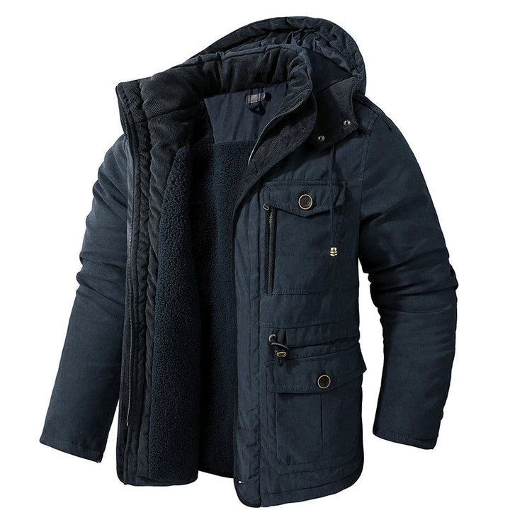 Waver Mens Parka Jacket featuring a fleece lining and windproof design, perfect for winter outdoor activities. - 2