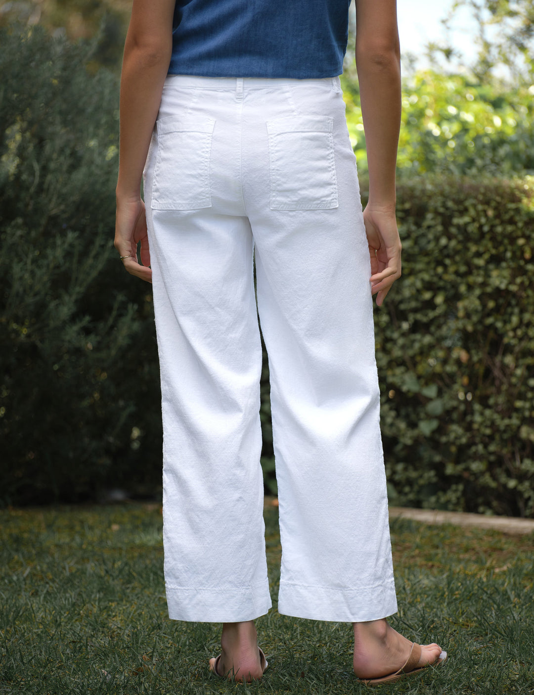 Wexford Linen Pants | Wide Leg, Italian Performance, Patch Pocket 1