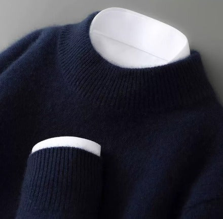 Avery Cashmere Sweater | Elegant Blend for Women, High Neck, Ribbed Details - 3