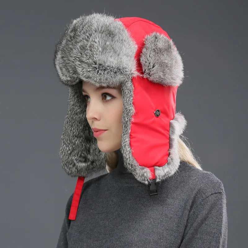 Winter hat with ear flaps