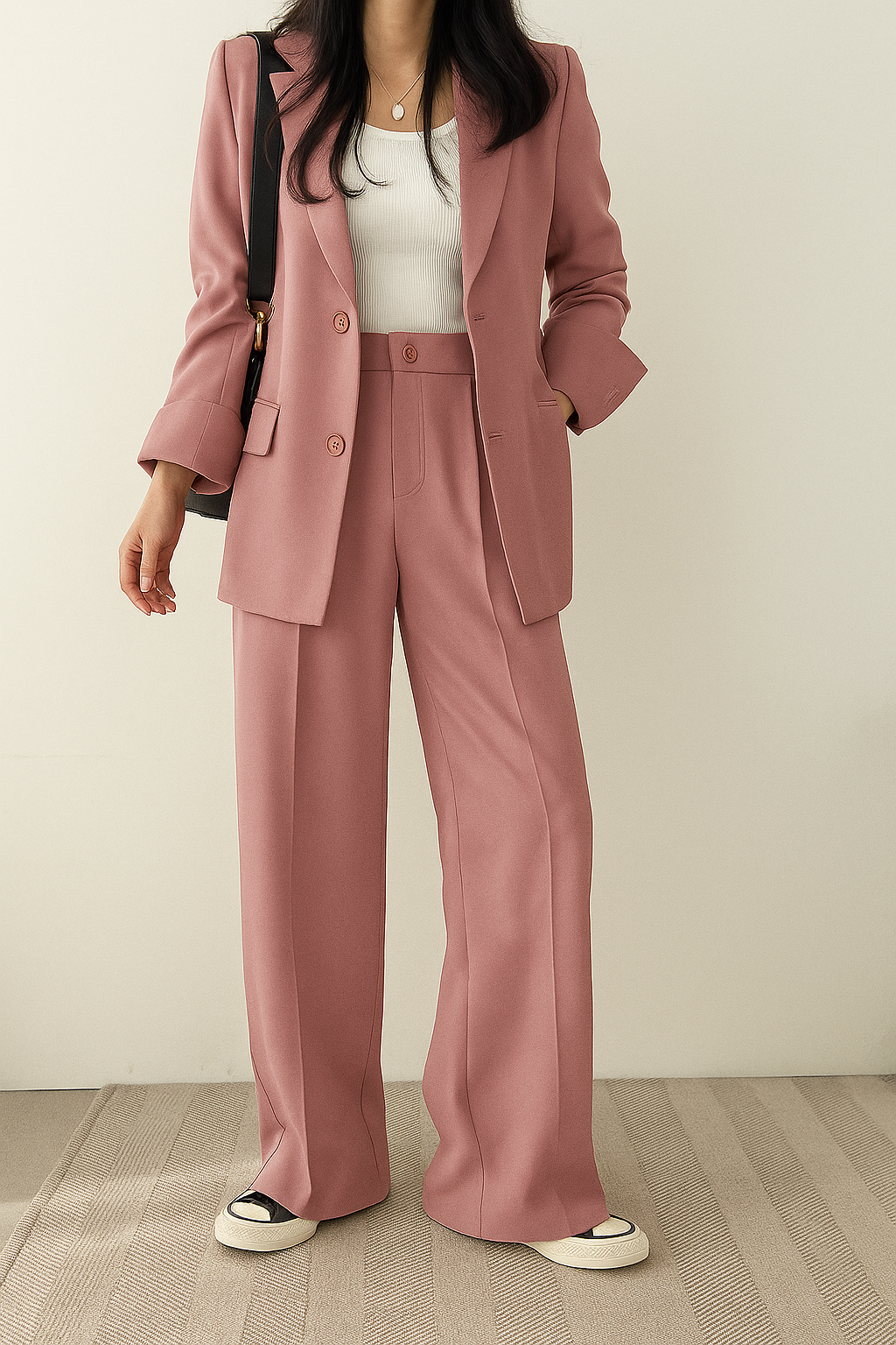 Wisteria Women's Suit | Tailored Blazer and Pantaloon Set, High-Quality Fabric 1