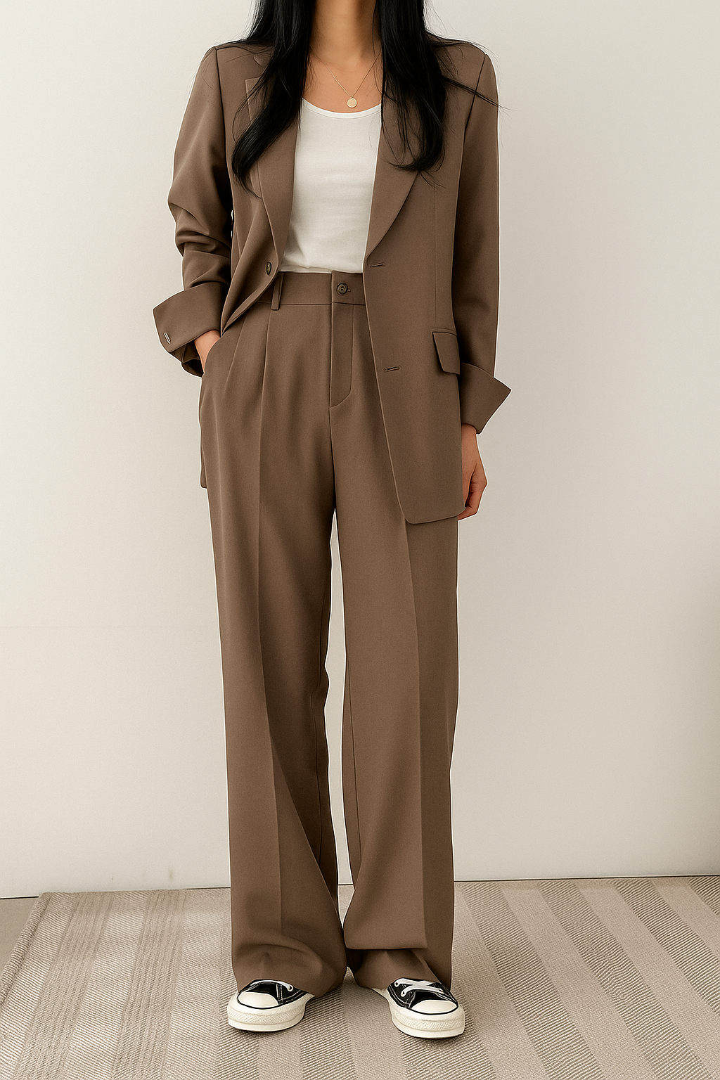Wisteria Women's Suit | Tailored Blazer and Pantaloon Set, High-Quality Fabric 2