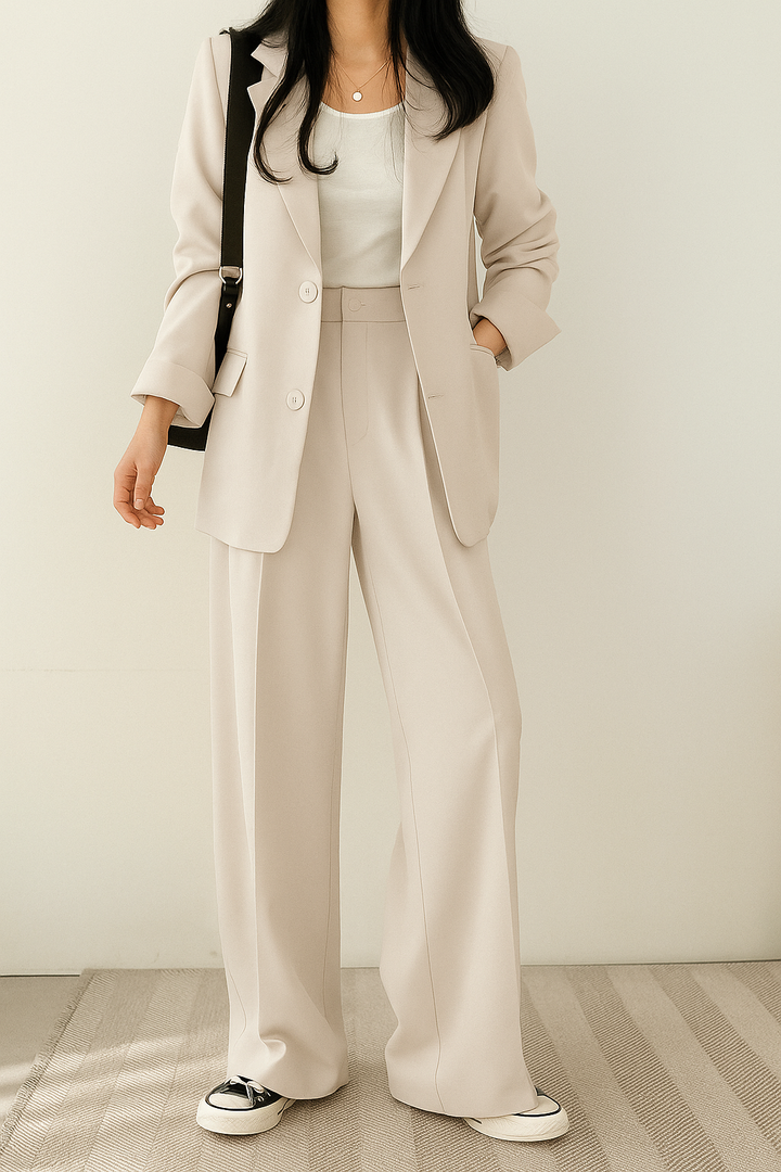 Wisteria Women's Suit | Tailored Blazer and Pantaloon Set, High-Quality Fabric 3