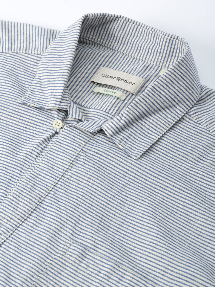 Yarrow Men's Shirt | Lightweight, Relaxed Fit, Short Sleeve, Bali Blue 3