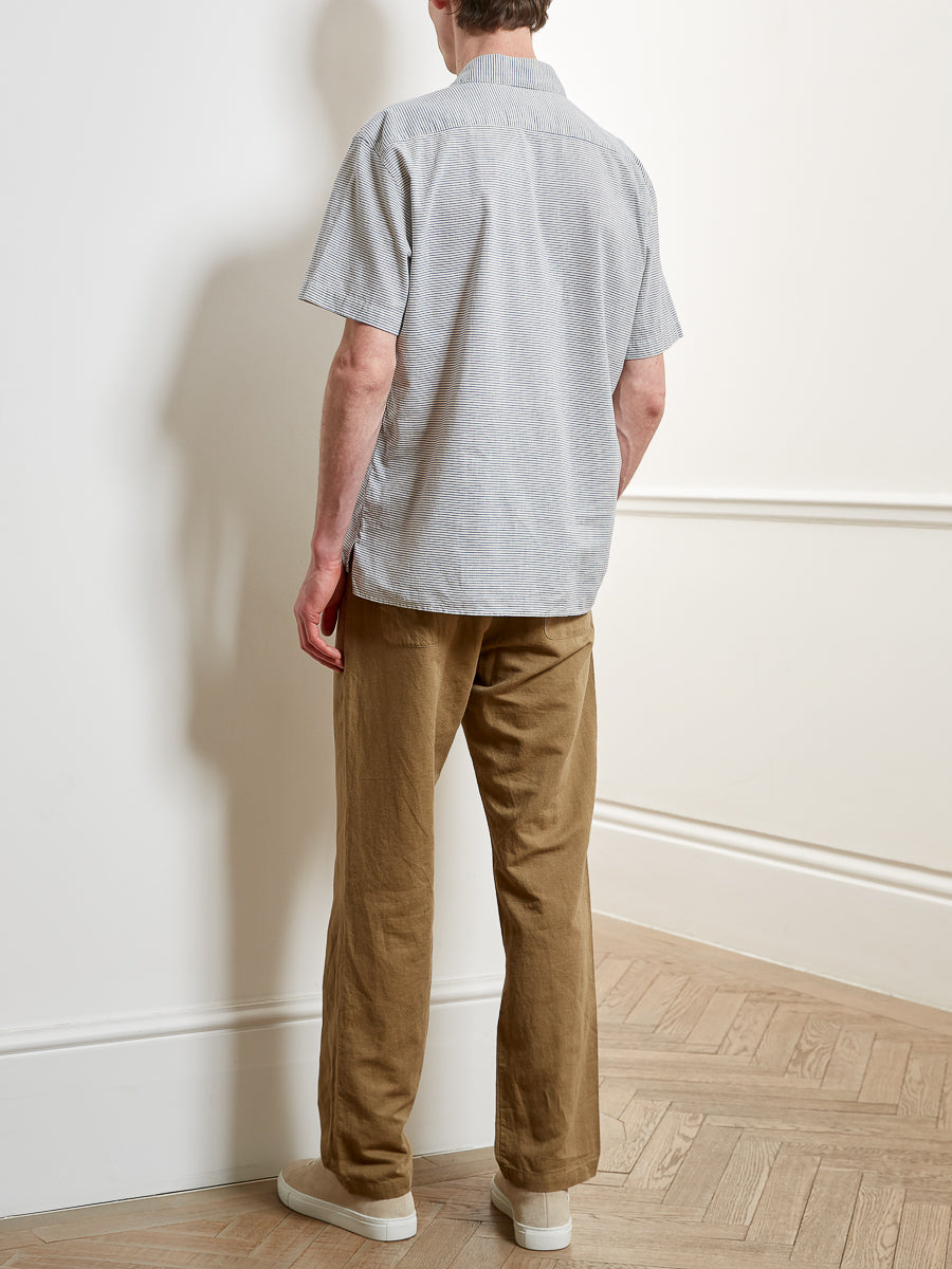 Yarrow Men's Shirt | Lightweight, Relaxed Fit, Short Sleeve, Bali Blue 6