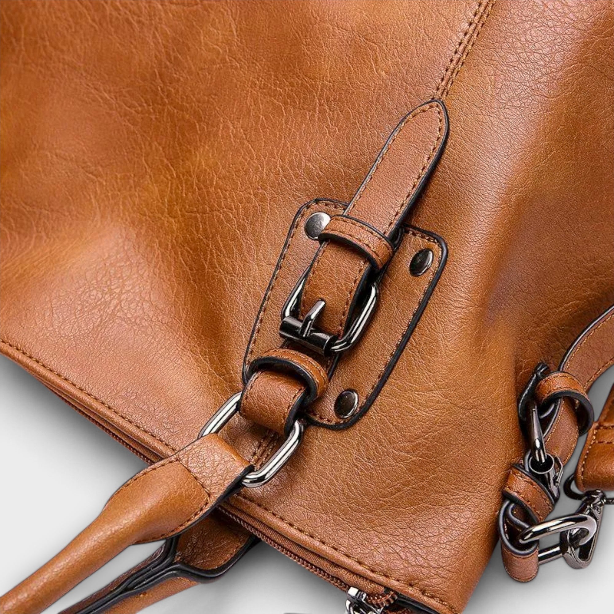 Mira Crossbody Bag made from premium Swiss leather featuring an elegant design, perfect for stylish women on the go. - 5