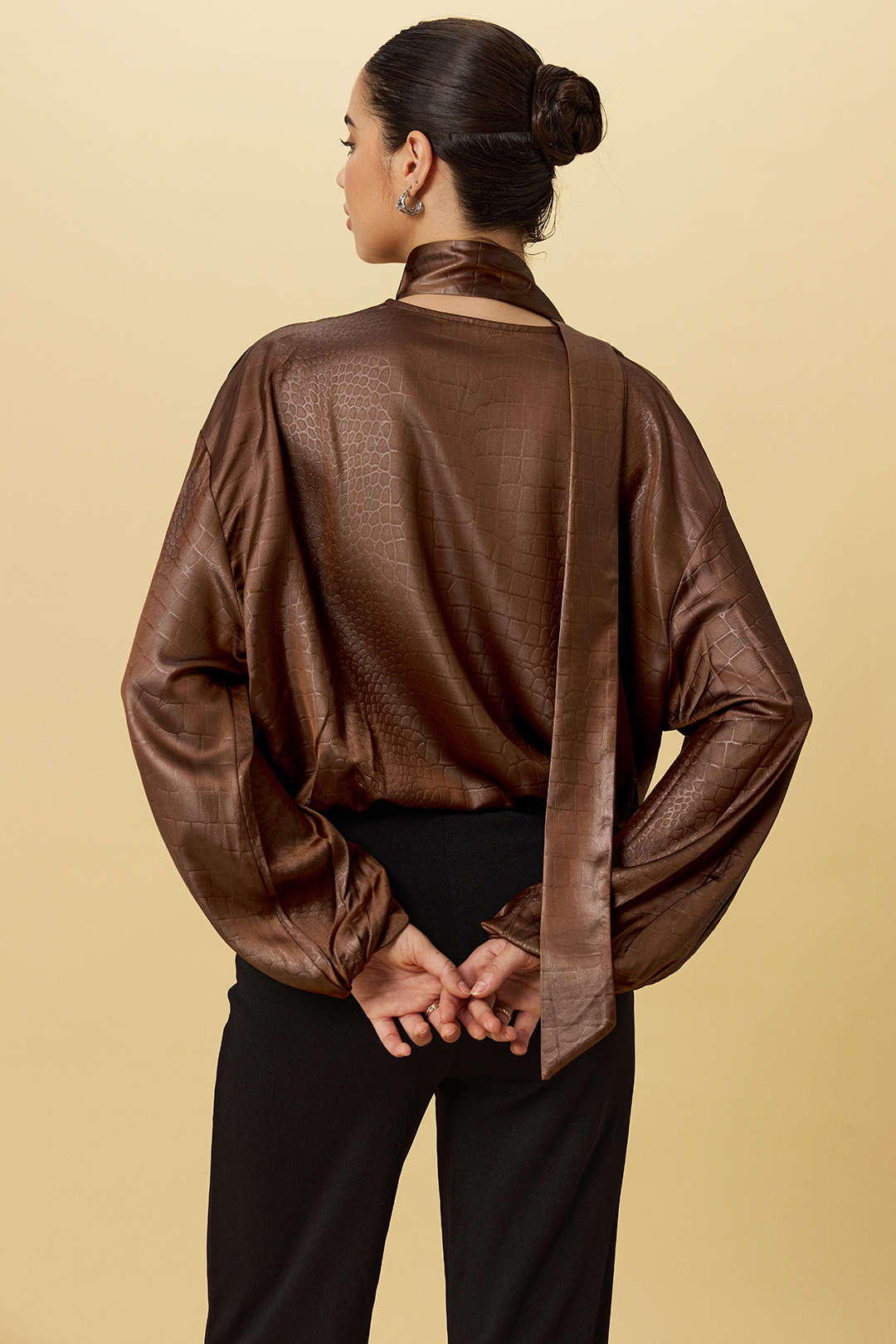 Alexia | Satin Long-Sleeve