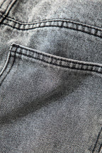 Asymmetric | Waist Straight Leg Jeans