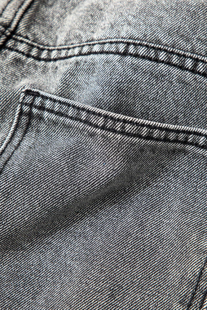 Asymmetric | Waist Straight Leg Jeans
