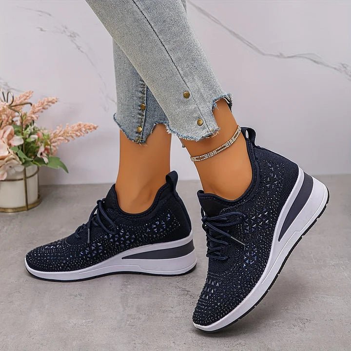 Giselle | Orthopedic Sneakers with Sparkling Rhinestones