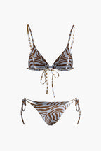 Leop | Tied Bikini Set