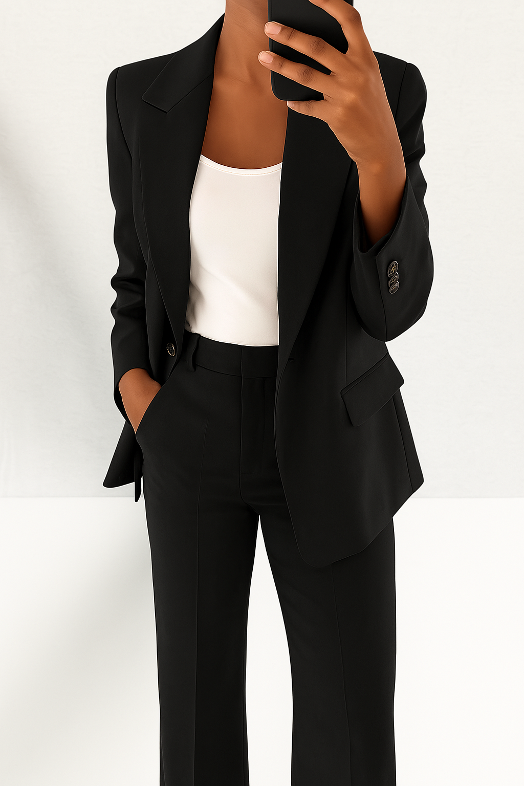 Vita Women's Suit | Tailored Blazer and Slim-Fit Trouser Set - 12