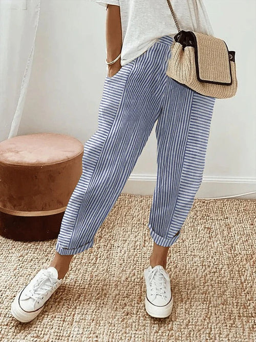 Lightweight Sole Striped Trousers in a relaxed fit, made from breathable fabric for ultimate comfort and style. - 2