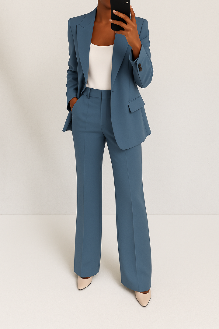Vita Women's Suit | Tailored Blazer and Slim-Fit Trouser Set - 5